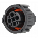 Złącze okrągłe; wtyk; żeńskie; 2.5mm System; PIN: 4; na przewód