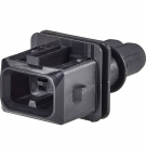 Connector housing, plug, 2 ways, 5 mm