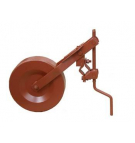 Koło kpl. fi 350 z regulacją na ramę 50 mm kultywator na kwadrat