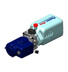 Binotto 24 V Power pack unit, 9 l tank, 3 kW engine with remote control, 3.1 l/min pump