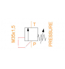 Argo Hytos VPP1-10-SV/25 direct-acting overflow valve