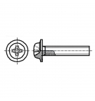 Flange screw M4x6