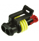 Superseal 1.5 connector housing, plug, female, PIN: 2