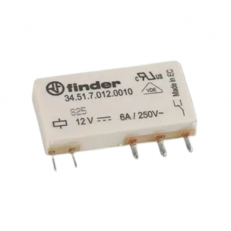 Przekaźnik miniaturowy elektromagnetyczny 12VDC 34.51.7.012.001