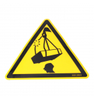 Hiab warning sticker 100x100