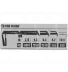 HIAB sticker, capacity diagram 140 AW