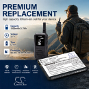Ersatzakku für Midland 777 Pro / PB-777Pro 1000 mAh Li-Ion 3,7 V (Cameron Sino)