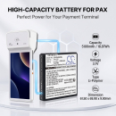 Batería de repuesto para PAX A960 / YW-029, 5100 mAh, polímero de litio, 3,7 V (Cameron Sino)