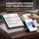 Batería de repuesto para PAX A960 / YW-029, 5100 mAh, polímero de litio, 3,7 V (Cameron Sino)