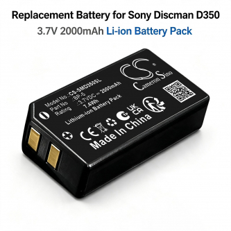Batería de repuesto para reproductor de CD Sony Discman D310 / BP-5 2000 mAh Li-ion 3.7 V (Cameron Sino)