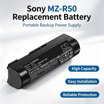 Batería de repuesto para Sony MZ-R5ST / LIP-8, 1000 mAh, iones de litio, 3,7 V (Cameron Sino)