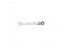Ratcheting open-end wrench, articulated, 10 mm, Teger