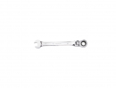Ratcheting open-end wrench, articulated, 11 mm, Teger