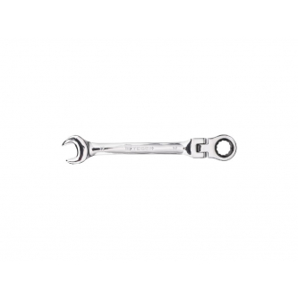 Ratcheting open-end wrench, articulated, 17 mm, Teger