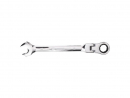 Ratcheting open-end wrench, articulated, 19 mm, Teger