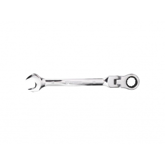Ratcheting open-end wrench, articulated, 19 mm, Teger