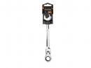 Ratcheting open-end wrench, articulated, 19 mm, Teger