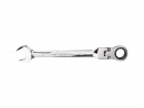Combination wrench with ratchet, foldable, hinged, 22 mm, Teger