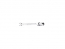 Ratcheting open-end wrench, articulated, 8 mm, Teger
