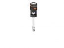Ratcheting open-end wrench, articulated, 8 mm, Teger