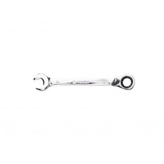 Ratchet open-end wrench, offset, 15 mm, Teger