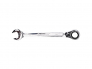 Ratchet open-end wrench, offset, 18 mm, Teger