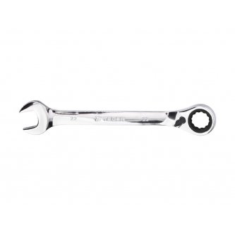 Ratchet open-end wrench, offset, 22 mm, Teger