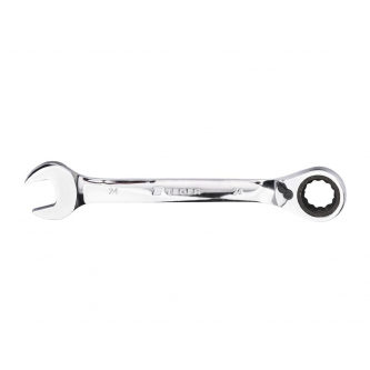 Ratchet open-end wrench, offset, 24 mm, Teger