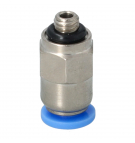 Straight connector M5x1 fi4 metal