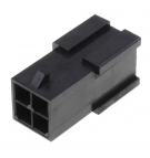 Enchufar; alambre-alambre masculino; PIN: 4; sin contactos; 3 mm; en el cable