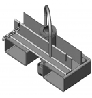 Hitch with pockets for forks for SG ET-D grapple