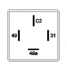 Przerywacz kierunkowskazów (do jazdy z przyczepą) 4-styki