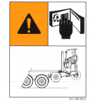 Naklejka Moffett - instrukcja bezpieczeństwa