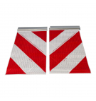 Warning flags - set of 2 with mounting bracket 255x440 mm