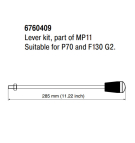 Dźwignia Parker P70, F130 G2 typ MP11