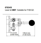 Dźwignia Parker F130 G2 typ M97