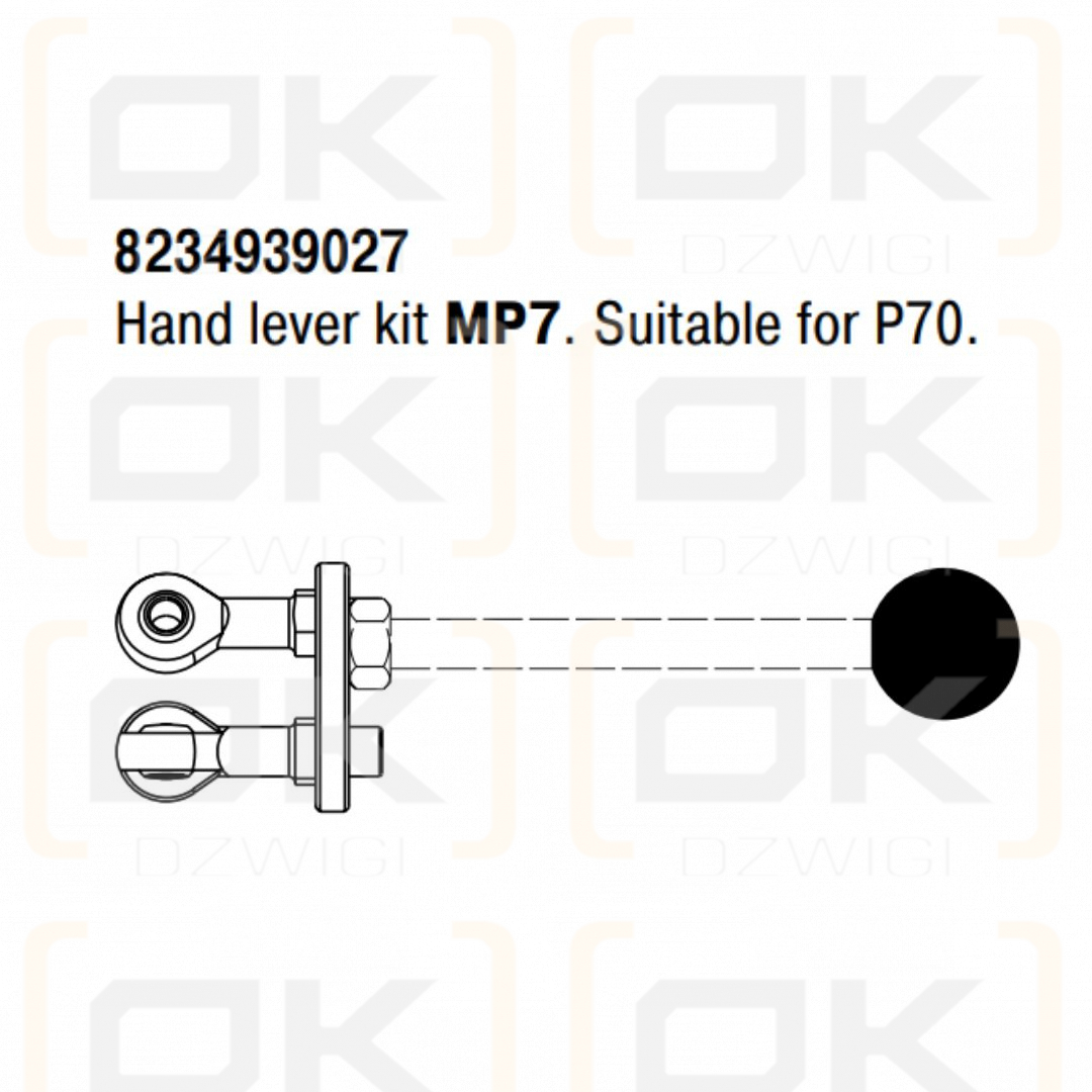 Sterowanie krzyżowe Parker P70 typ MP7