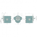 Hydraulic pump 26cm3 right; D-WP-250bar