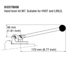 Dźwignia Parker HV07, L90LS typ M7