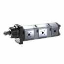 Bomba de engranajes Bosch Rexroth AZPFFF-10-016-016-008-R de 16+16+8 cc
