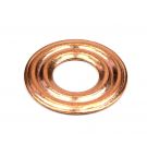 Podkładka, uszczelka miedziana wtryskiwacza 9x22 (0.5mm) falista ( sprzedawane po 100 )