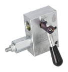 Zamek hydrauliczny HBS 4/2, przełącznik ręczny z zaworem bezpieczeństwa w jednej linii