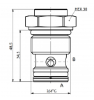 Zawór zwrotny nabojowy HBS 350bar