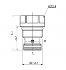 Zawór zwrotny nabojowy HBS 4.5/350bar