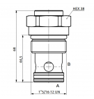 Zawór zwrotny nabojowy HBS 400bar