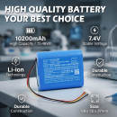 Batería de repuesto para monitor SunTech CT40 / 9005BAT 10200 mAh Li-ion 7.4 V (Cameron Sino)