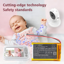 JSLBtech Video Baby Monitor / AHB653860 2000mAh Li-Polymer 3.7V (Cameron Sino)