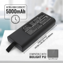 Replacement Battery for Biolight P15 Patient Monitor / LIP12001A-31XR19/65-2 5000 mAh Li-ion 11.1 V (Cameron Sino)