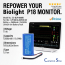Replacement Battery for Biolight P18 Patient Monitor / LIP1001A-2IXR19/65 2600 mAh Li-ion 7.4 V (Cameron Sino)