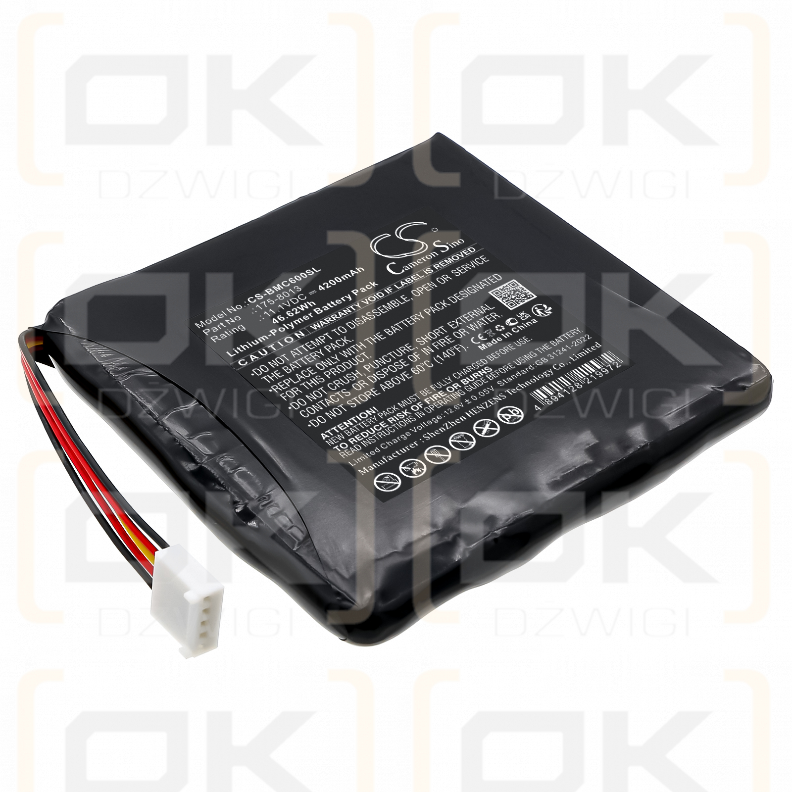 Beamex MC6-WS / 175-8013 4200mAh Li-Polymer 11.1V (Cameron Sino)